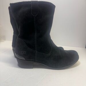 UGG Women's Classic Black Briar Western Suede Boots 9.5